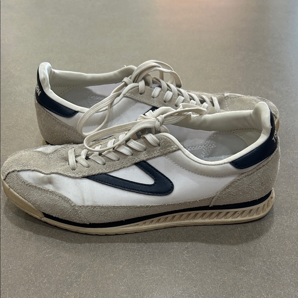 Tretorn White and Navy Women's Sneakers